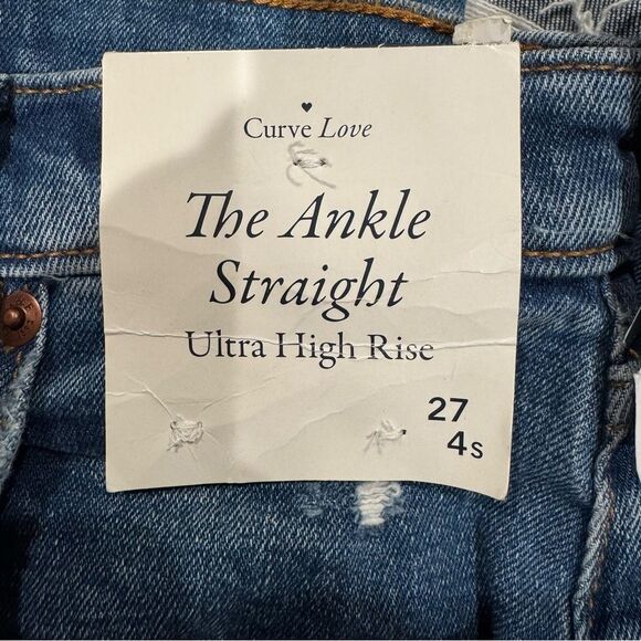 NEW Abercrombie and Fitch Ankle Straight Ultra High Rise Jeans Women’s 4S/27 - Picture 3 of 4